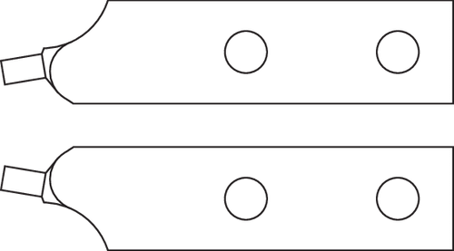 Gedore 3534502 E-8000 J 51 Spare tips (pair)
