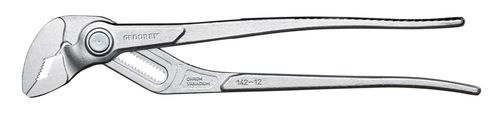 Gedore 1995553 142 12 C Universal Pliers 12", 17-position adjustable, serrated, chrome-plated