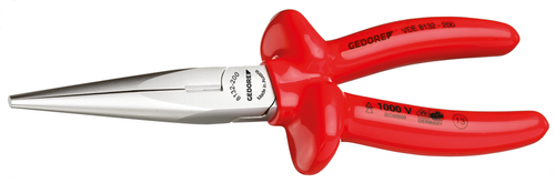 Gedore 6721570 VDE 8132-160 VDE Flat nose pliers with dip insulation 160 mm
