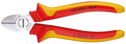 Gedore 1552155 VDE 8314-140 H VDE Diagonal cutters with cover insulation 140 mm