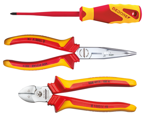 Gedore 2951762 1102-005 VDE VDE tool set 3 pieces in L-BOXX Mini