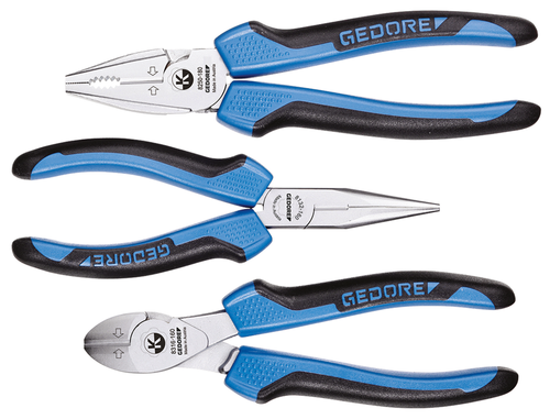 Gedore 6701110 S 8003 JC Pliers set KBZ.SEITS.FLARU. 3C 3-piece