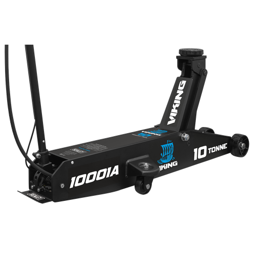 Sealey 10001A Viking Professional Long Reach Air/Manual Operation Trolley Jack with Rocket Lift 10 Tonne