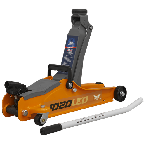 Sealey 1020LEO Low Profile Short Chassis Trolley Jack 2 Tonne - Orange