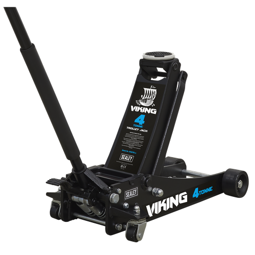 Viking 4040TB Low Profile Professional Trolley Jack with Rocket Lift 4 Tonne