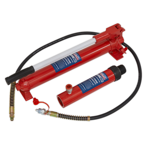 Sealey 610/45 SuperSnap® Push Ram with Pump & Hose Assembly 10 Tonne