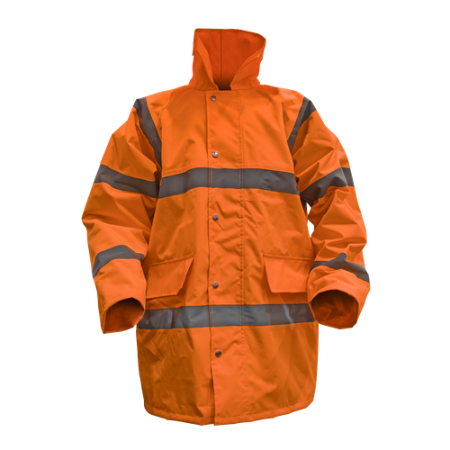 Worksafe 806LO Hi-Vis Orange Jacket with Quilted Lining - Large