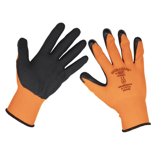 Worksafe 9140XL Foam Latex Gloves, X-Large - Pair