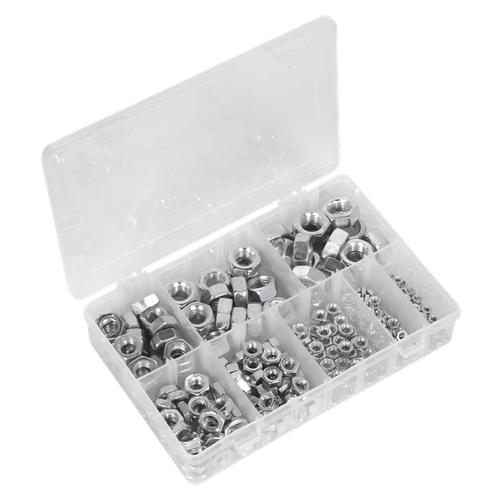 Sealey AB046SN Steel Nut Assortment 255pc M4-M16 Metric