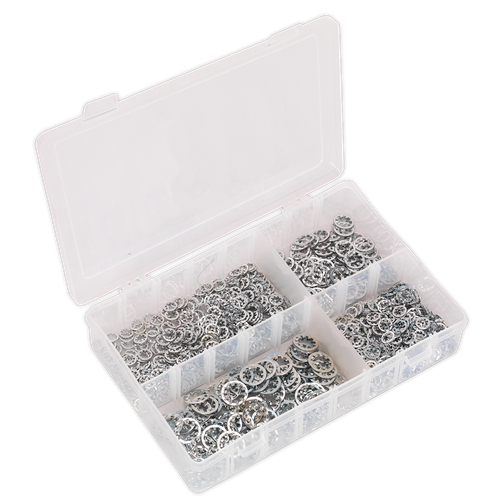Sealey AB057LW Internal Serrated Lock Washer Assortment M5-M10 1000pc