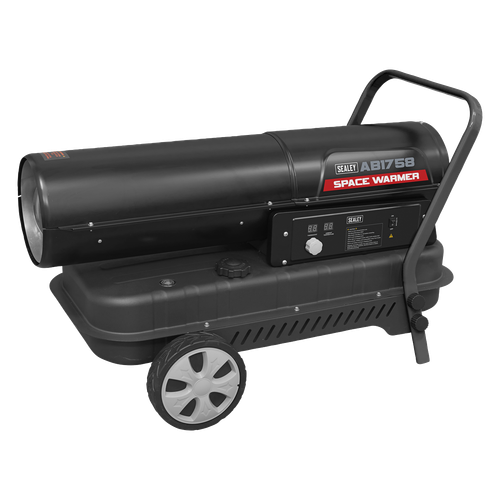 Sealey AB1758 Space Warmer® Kerosene/Diesel Heater with Wheels 175,000Btu/hr