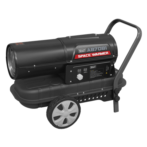 Sealey AB7081 Space Warmer® Kerosene/Diesel Heater with Wheels 70,000Btu/hr