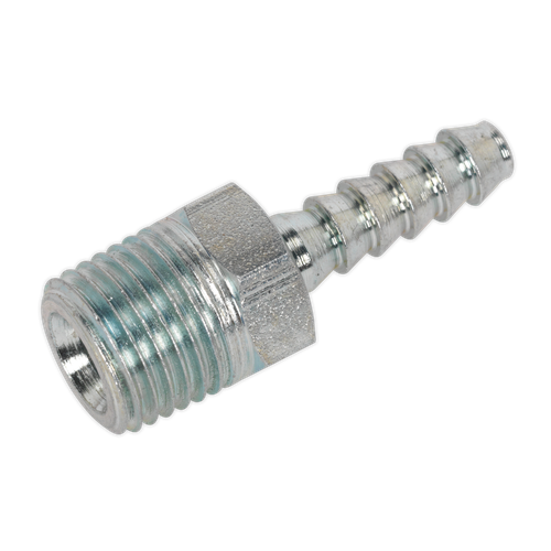 PCL AC38 Screwed Tailpiece Male 1/4"BSPT - 3/16" Hose - Pack of 5