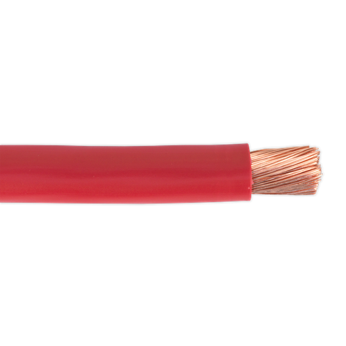 Sealey AC40SQRE 10 Automotive Starter Cable 315/0.40mm 40mm² 300A - Red