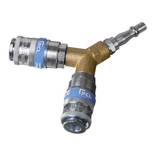 PCL AC87 Twin Coupling Y-Adaptor
