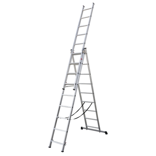 Sealey ACL3 Extension Combination Ladder 3 x 9 Aluminium - EN 131
