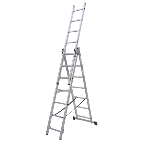 Sealey ACL307 Extension Combination Ladder 3 x 7 Aluminium - EN 131