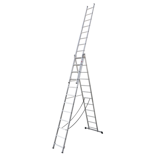 Sealey ACL312 Extension Combination Ladder 3 x 12 Aluminium - EN 131