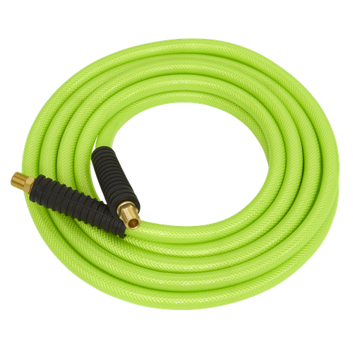 Sealey AHFC10 High-Visibility Air Hose with 1/4"BSP Unions 10m x 8mm