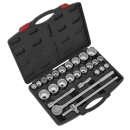 Premier AK2582 Metric/Imperial Socket Set 3/4"Sq Drive 12-Point 26pc