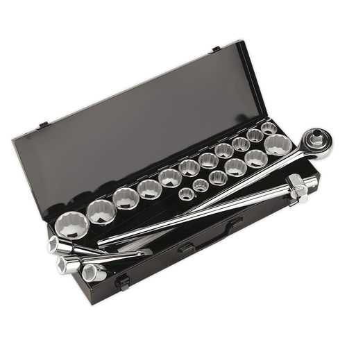 Premier AK259/CRV Socket Set 3/4"Sq Drive 12-point 22pc