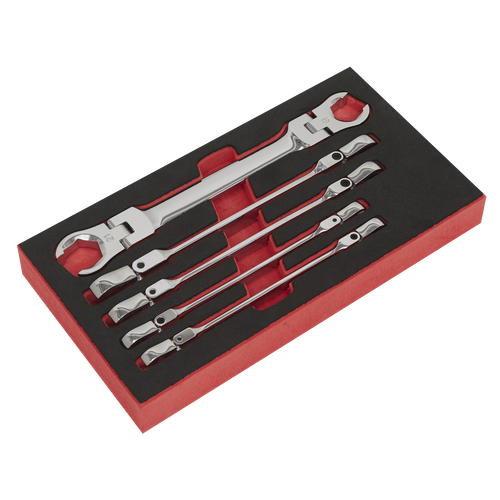 Premier AK2652 Flexi-Head Flare Nut Spanner Set 5pc