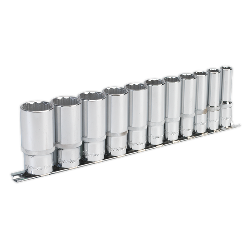Premier AK2673 Imperial Deep Socket Set 3/8"Sq Drive 12-point 11pc