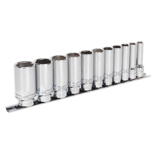 Premier AK2743 Imperial Deep Lock-On™ Socket Set 3/8"Sq Drive 11pc