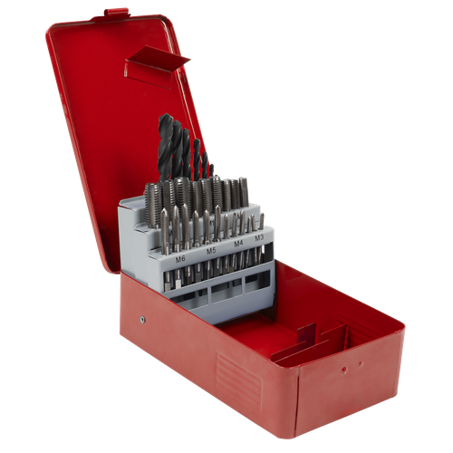 Sealey AK3023 Metric Tap & Drill Bit Set 28pc