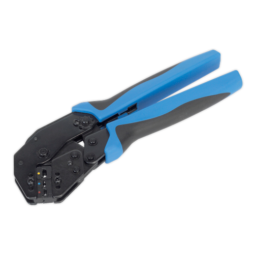 Sealey AK3863 Angled Head Ratchet Crimping Tool Insulated Terminals