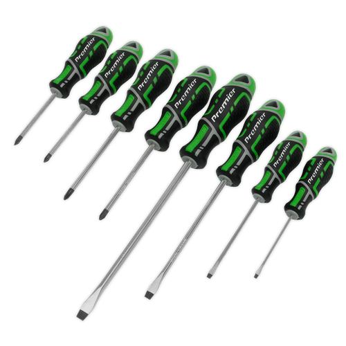 Premier AK4322HV GripMAX® Screwdriver Set 8pc - Hi-Vis Green