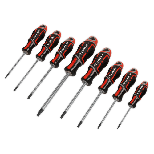 Premier AK4323 GripMAX® Security TRX-Star* Screwdriver Set 8pc - Red