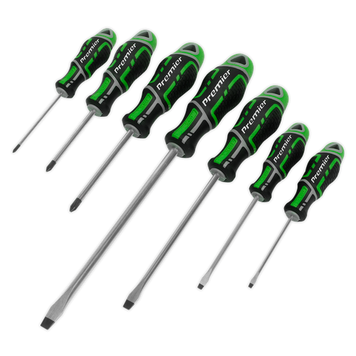 Premier AK4325HV GripMAX® Screwdriver Set 7pc - Hi-Vis Green