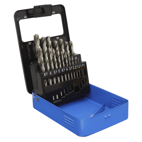Sealey AK47191 HSS Fully Ground Drill Bit Set 19pc