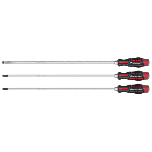Premier AK4942 Extra-Long Hammer-Thru Screwdriver Set 450mm 3pc