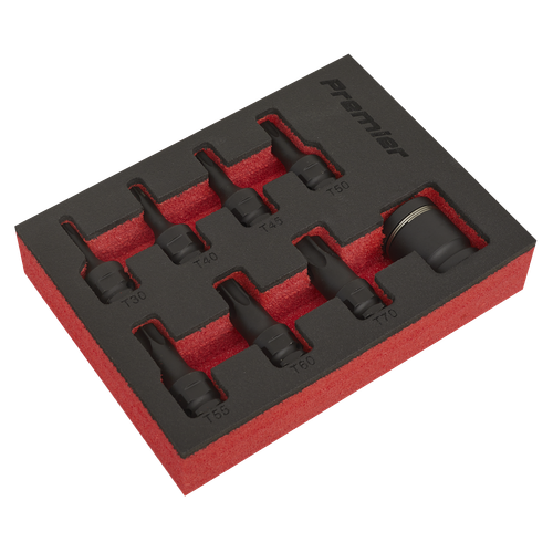 Premier AK5621 TRX-Star* Impact Socket Bit Set 3/8"Sq Drive 8pc