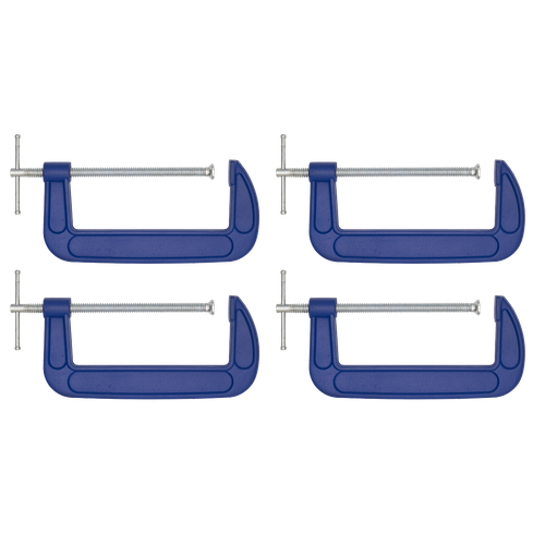Sealey AK60084 G-Clamp Set 200mm 4pc