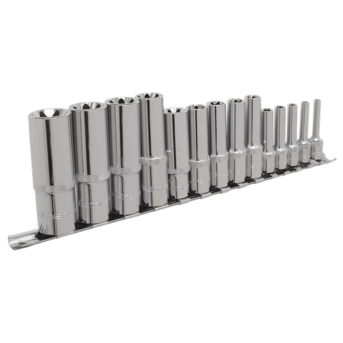 Premier AK6114 TRX-Star* Deep Socket Set 1/4", 3/8" & 1/2"Sq Drive E4-E24 14pc