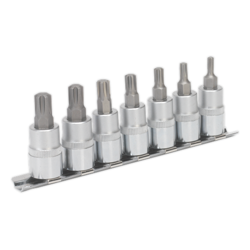 Premier AK6232 Ribe Socket Bit Set 3/8"Sq Drive 50mm 7pc