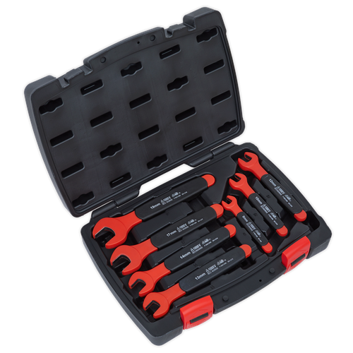 Premier AK63171 Insulated Open-End Spanner Set 7pc - VDE Approved