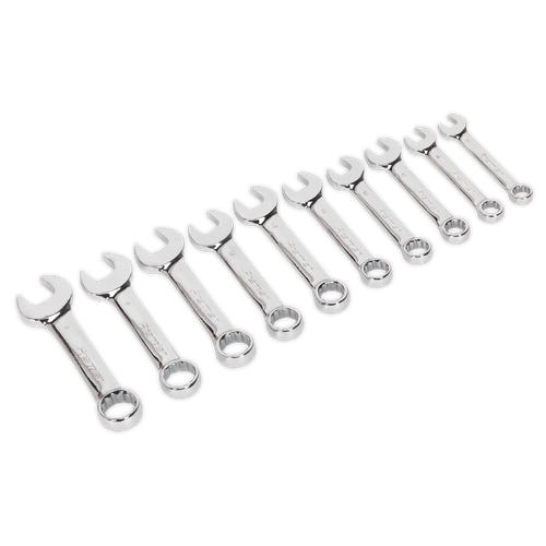 Premier AK633 Stubby Combination Spanner Set 10pc