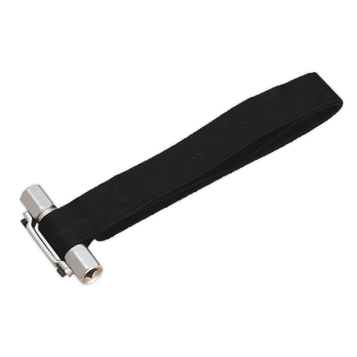 Sealey AK6403 Oil Filter Strap Wrench 3/8" & 1/2"Sq Drive 300mm Capacity