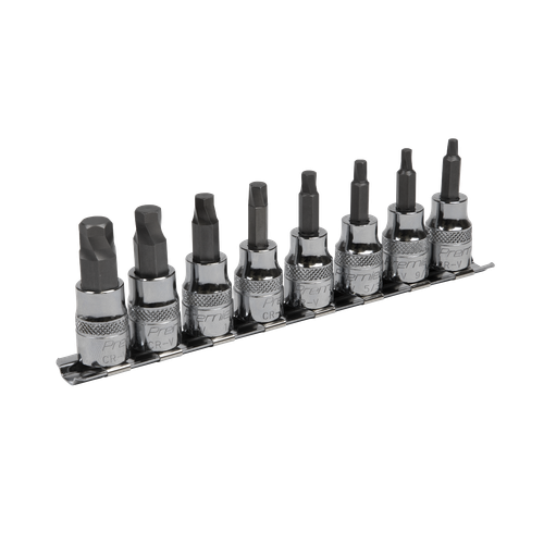 Premier AK65603 Imperial Lock-On™ Hex Socket Bit Set 3/8"Sq Drive 8pc