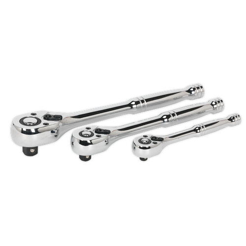 Premier AK6672 Pear-Head Ratchet Wrench Set with Flip Reverse 3pc