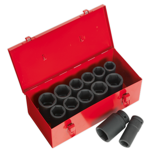 Premier AK687 Metric/Imperial Deep Impact Socket Set 3/4"Sq Drive 13pc