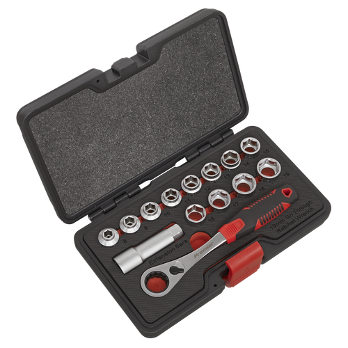 Premier AK6926 Low Profile Go-Through Socket Set 14pc