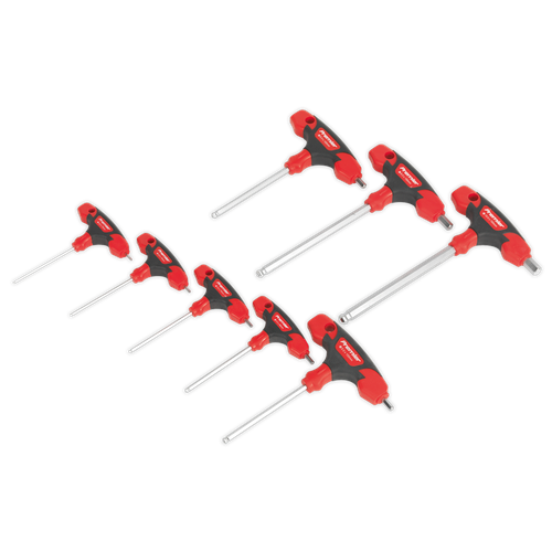 Premier AK7144 T-Handle Ball-End Hex Key Set 8pc