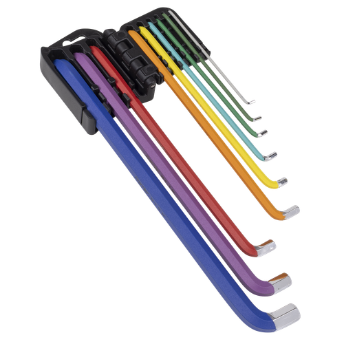 Premier AK71740 Extra-Long Stubby Element Hex Key Set 9pc