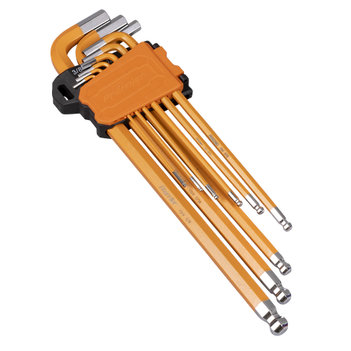 Premier AK7175 Imperial Extra-Long Ball-End Hex Key Set 9pc