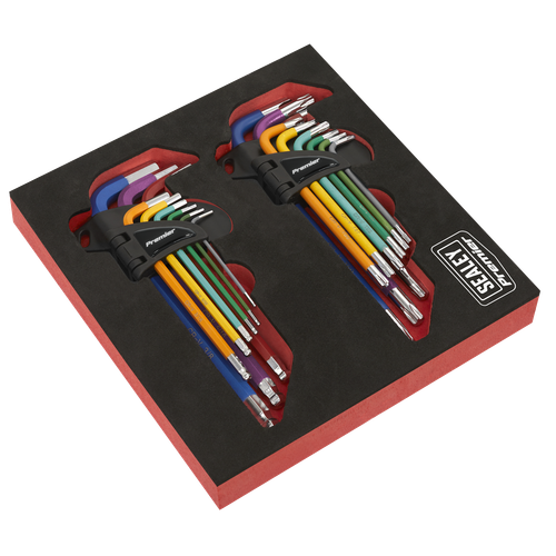 Premier AK7199 TRX-Star* & Ball-End Hex Key Set 18pc Long Anti-Slip